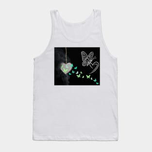 butterflies in my heart Tank Top